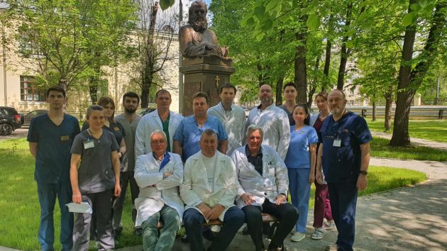 Коллектив кафедры факультетской хирургии № 2 ЛФ под руководством проф. Болдина Б.В. 2